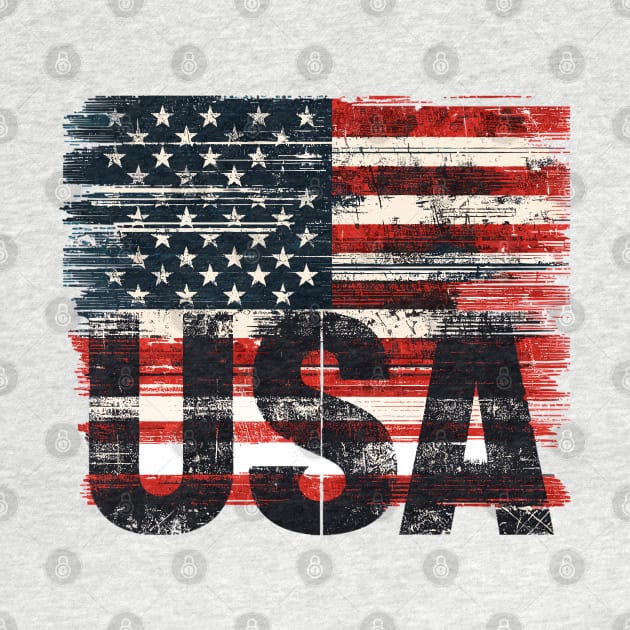 USA Flag by Vehicles-Art
